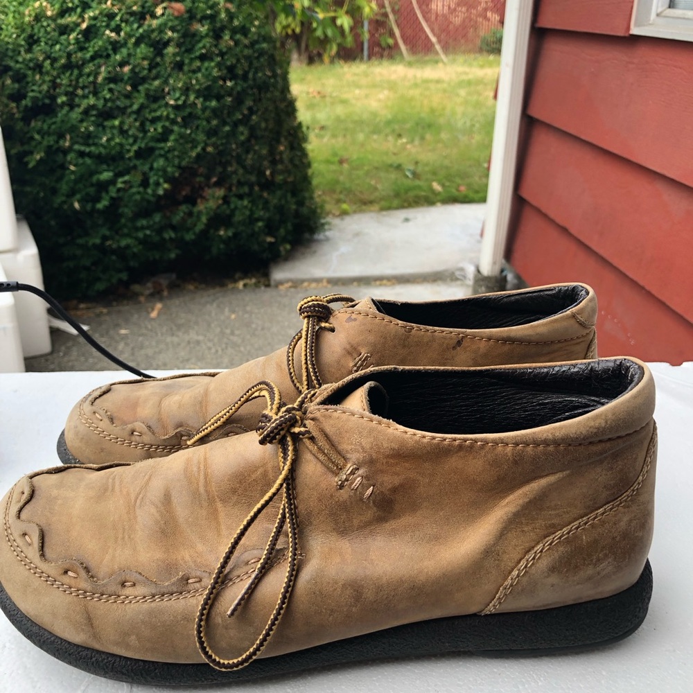Dansko Womens Ankle Boots Tan Leather Lace Up Boots Size 42/11.5